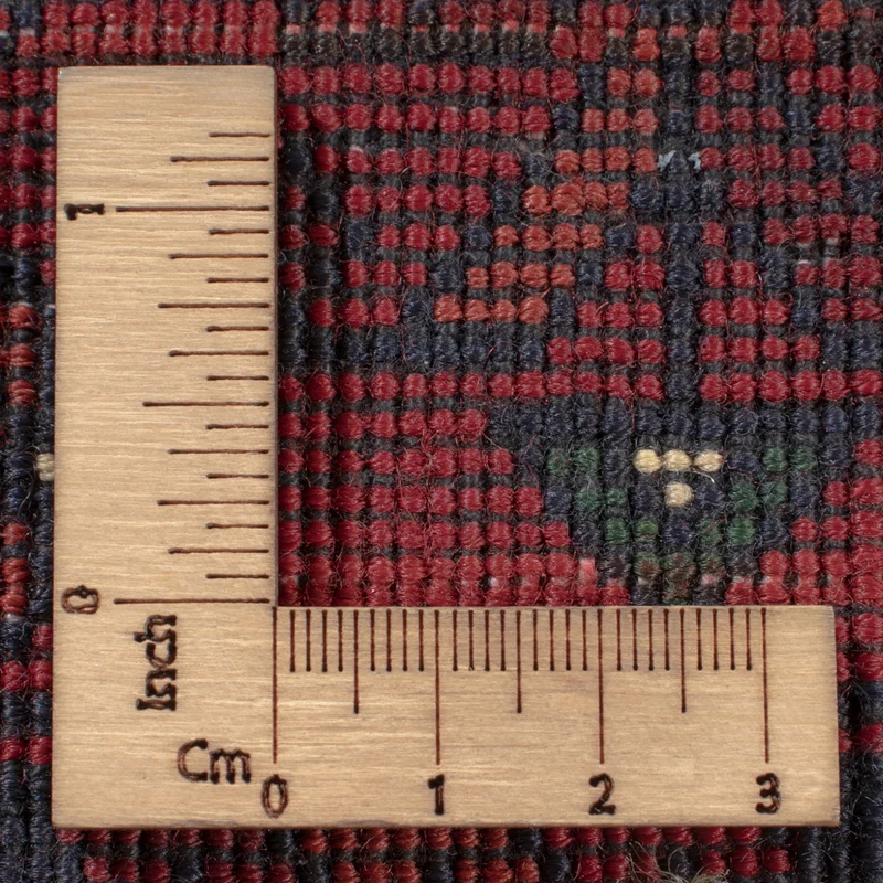 Afghan Teppich 193x302cm - Orientteppich - dunkelrot