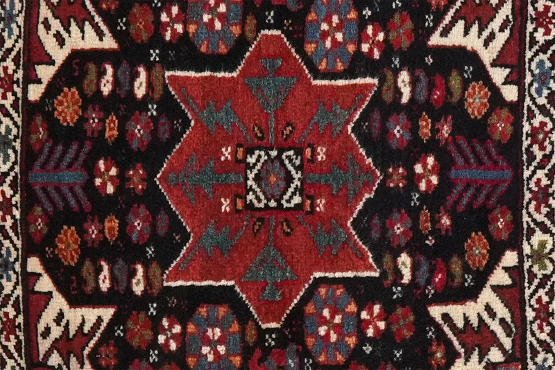 Zarand · Handgeknüpft – Blau, 61x58 cm