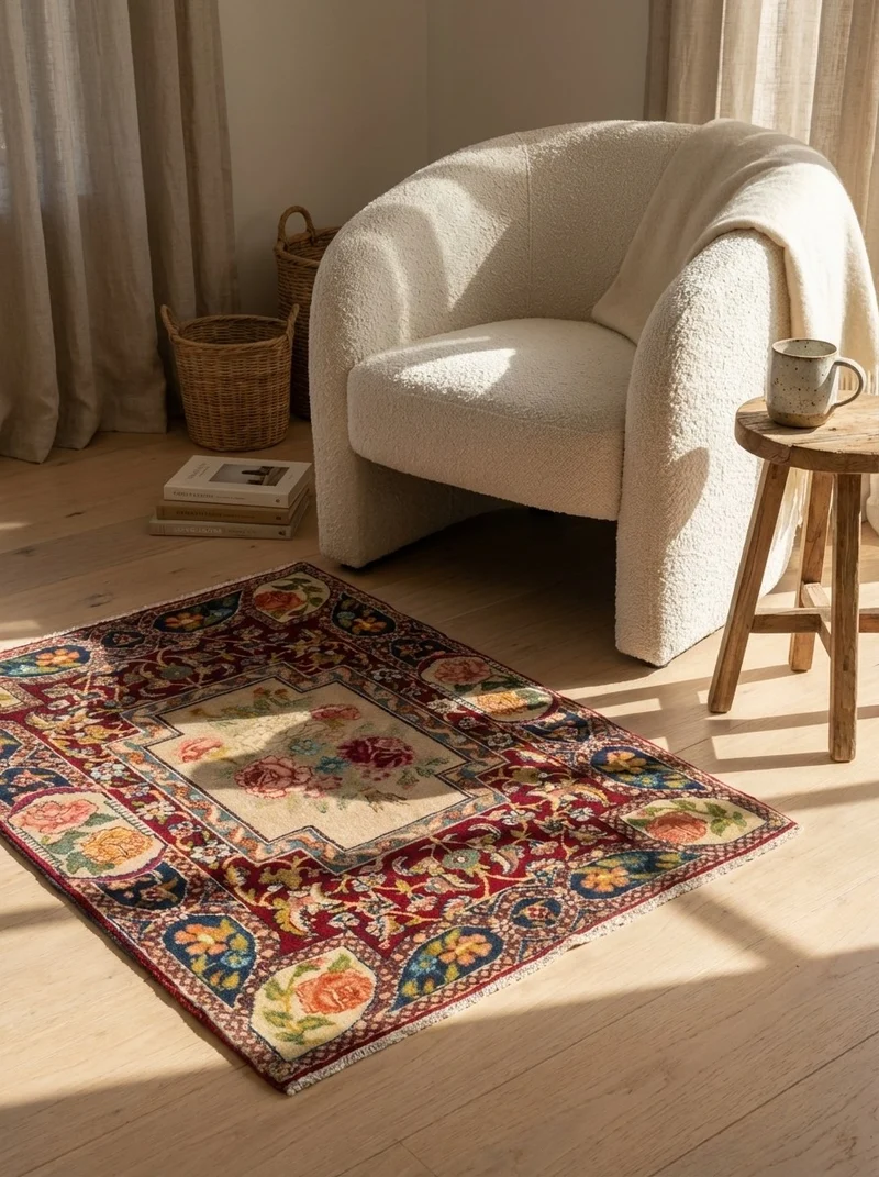 Tabriz Antique · Handgeknüpft – Rot, 82x54 cm