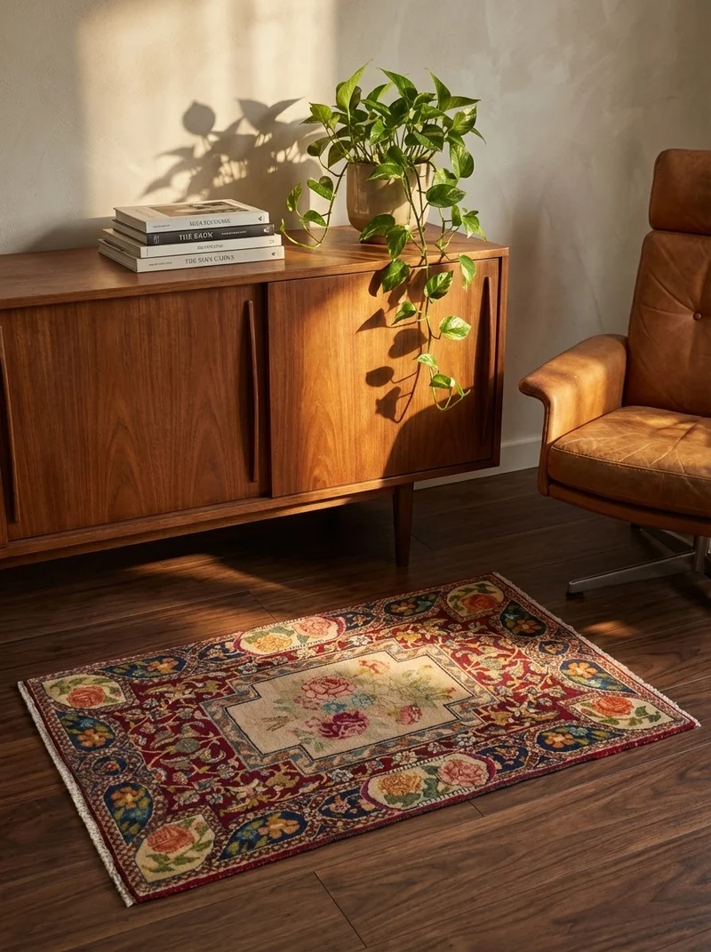 Tabriz Antique · Handgeknüpft – Rot, 82x54 cm