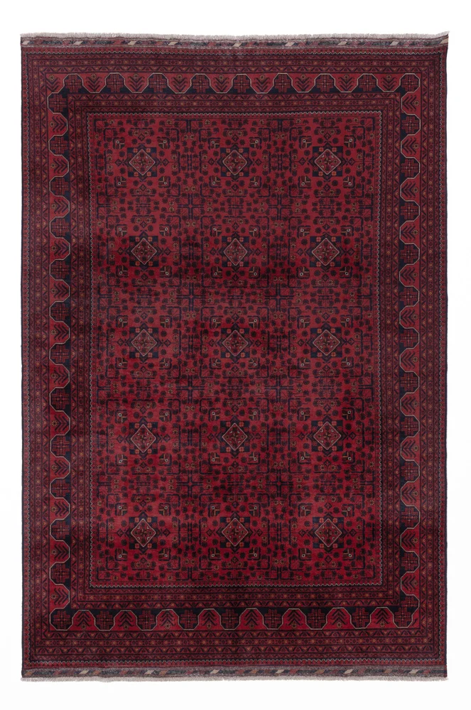 Khal Mohammadi Teppich 198x290cm - Orientteppich - dunkelrot