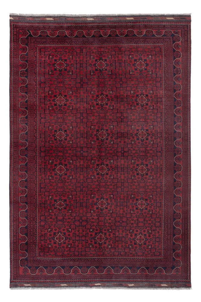 Khal Mohammadi Teppich 197x290cm - Orientteppich - dunkelrot
