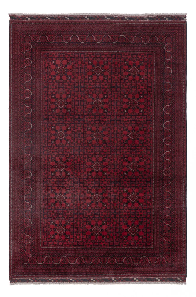 Khal Mohammadi Teppich 198x288cm - Orientteppich - dunkelrot