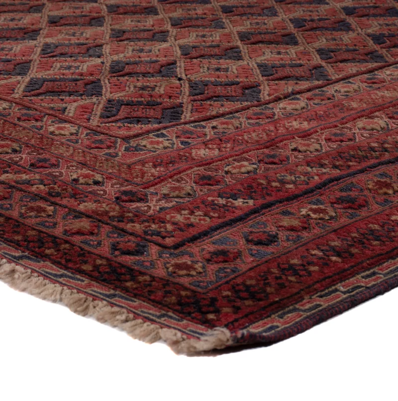 Kelim Afghan Teppich 166x206cm - dunkelrot