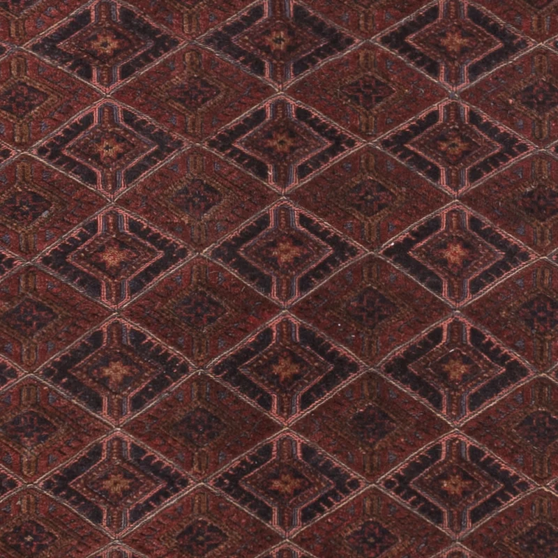 Kelim Afghan Teppich 163x203cm - dunkelrot