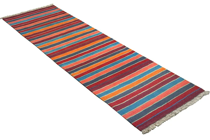 Kelim Gashgai · Handgewebt – Bunt, 201x61 cm