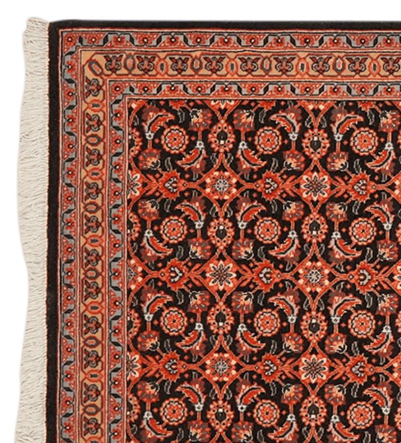Tabriz 50 Raj · Handgeknüpft – Orange, 196x70 cm