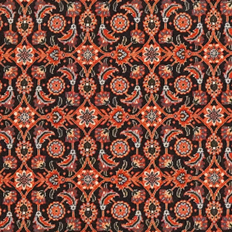 Tabriz 50 Raj · Handgeknüpft – Orange, 196x70 cm