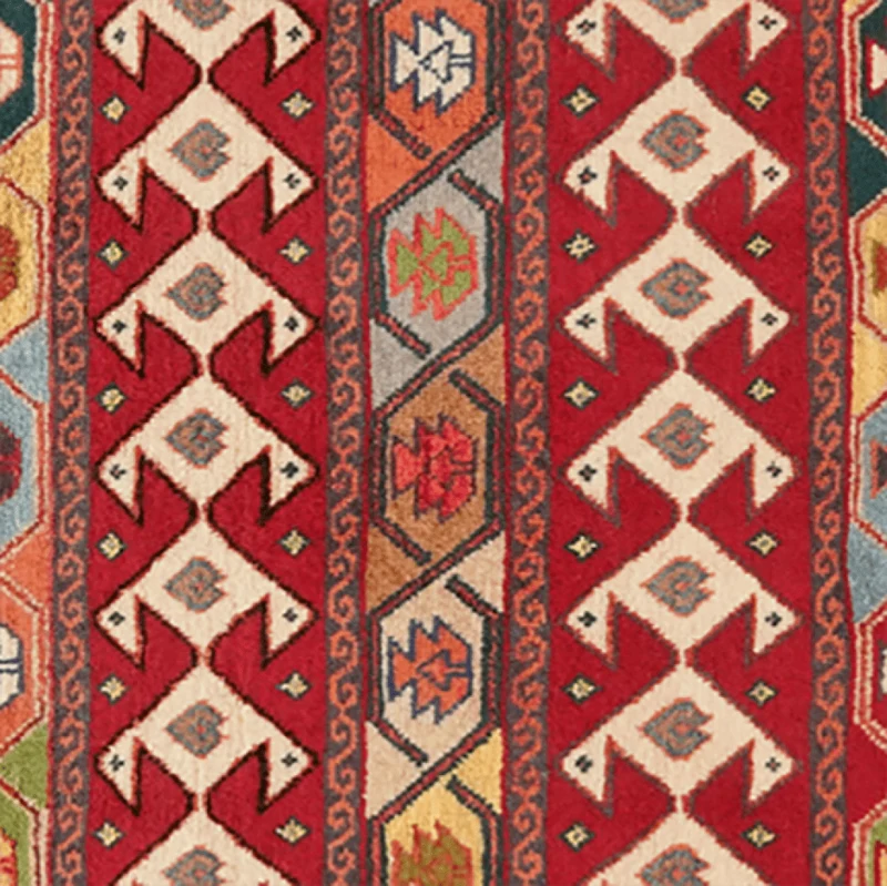 Gashgai · Handgeknüpft – Bunt, 65x63 cm