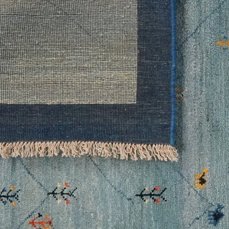 Gabbeh Sonnat · Handgeknüpft – Blau, 291x203 cm