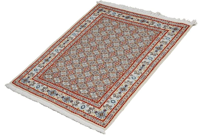 Moud Mahi · Handgeknüpft – Beige, 120x76 cm