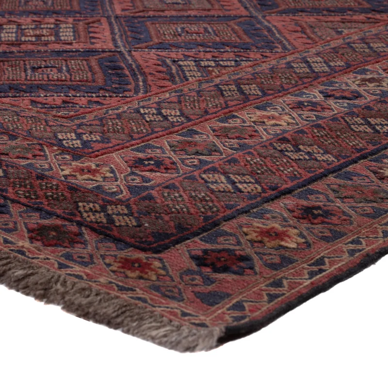 Kelim Afghan Teppich 156x198cm - dunkelrot