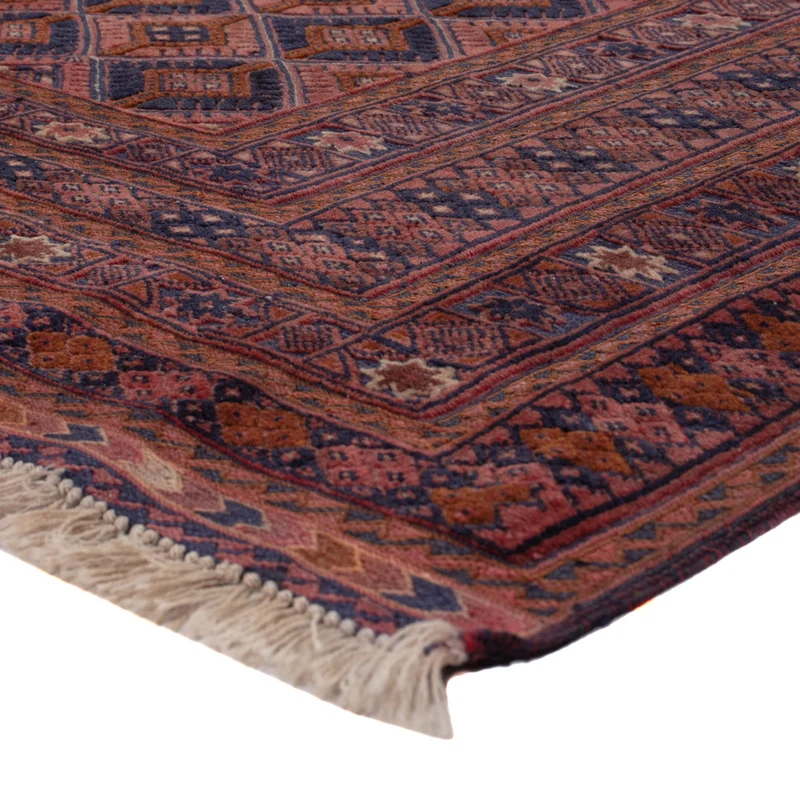 Kelim Afghan Teppich 155x198cm - dunkelrot