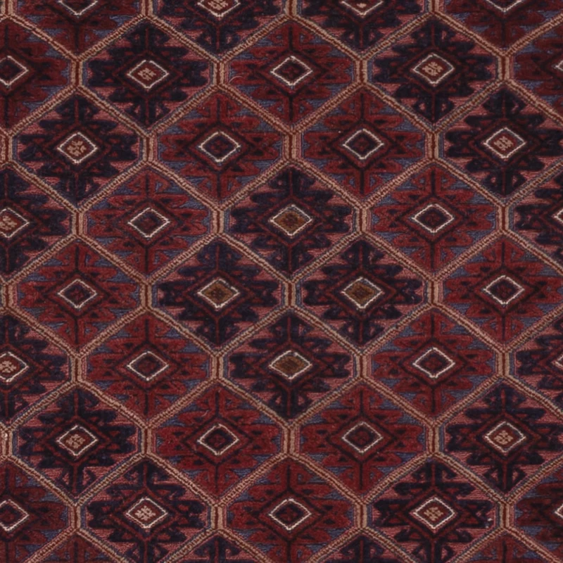 Kelim Afghan Teppich 161x187cm - dunkelrot