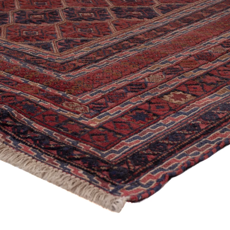 Kelim Afghan Teppich 161x187cm - dunkelrot