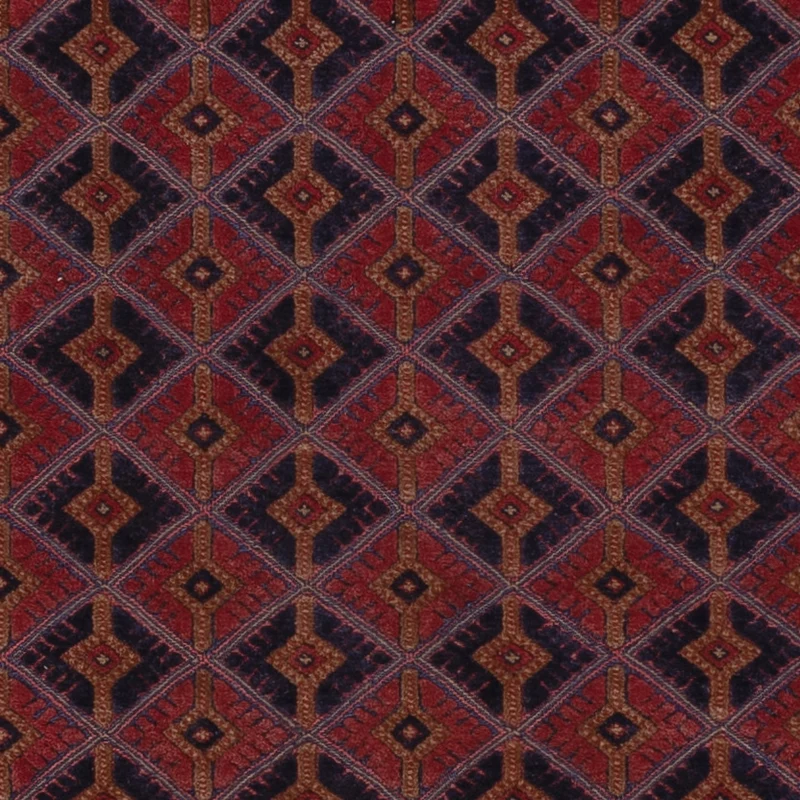 Kelim Afghan Teppich 158x193cm - dunkelrot