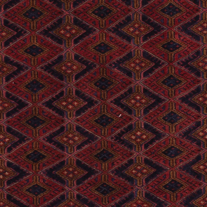 Kelim Afghan Teppich 150x204cm - dunkelrot