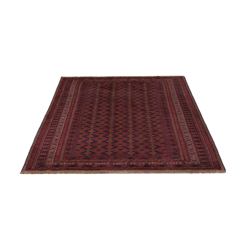 Kelim Afghan Teppich 150x204cm - dunkelrot