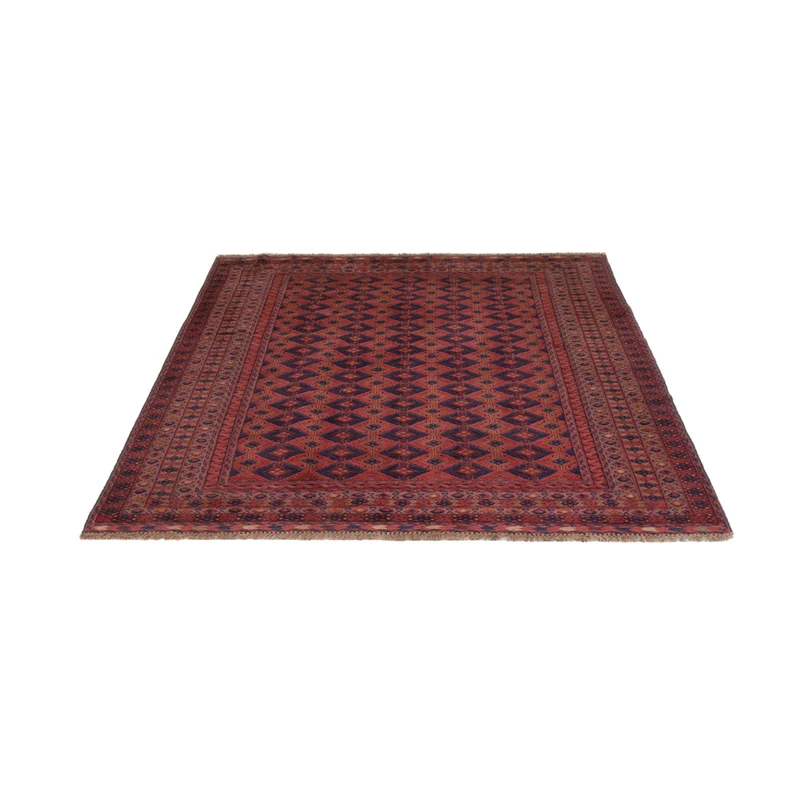 Kelim Afghan Teppich 153x198cm - dunkelrot