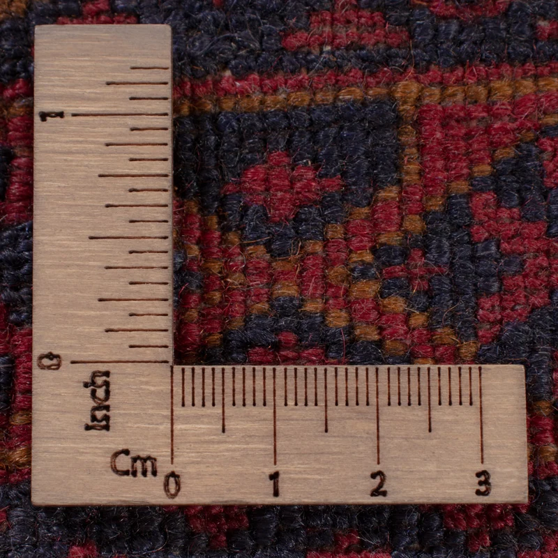 Kelim Afghan Teppich 155x194cm - dunkelrot