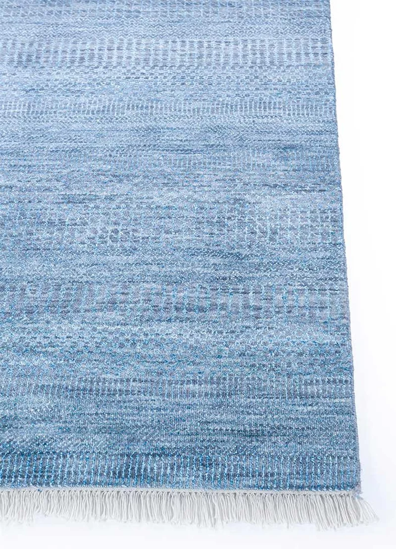 Wollteppich - 180 x 270 cm - seeblau