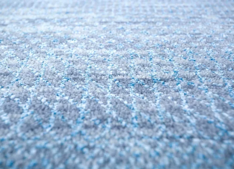 Wollteppich - 180 x 270 cm - seeblau