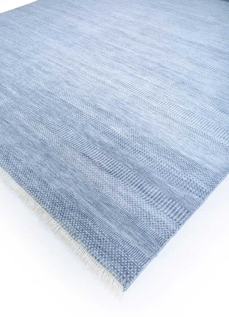 Wollteppich - 270 x 360 cm - blau