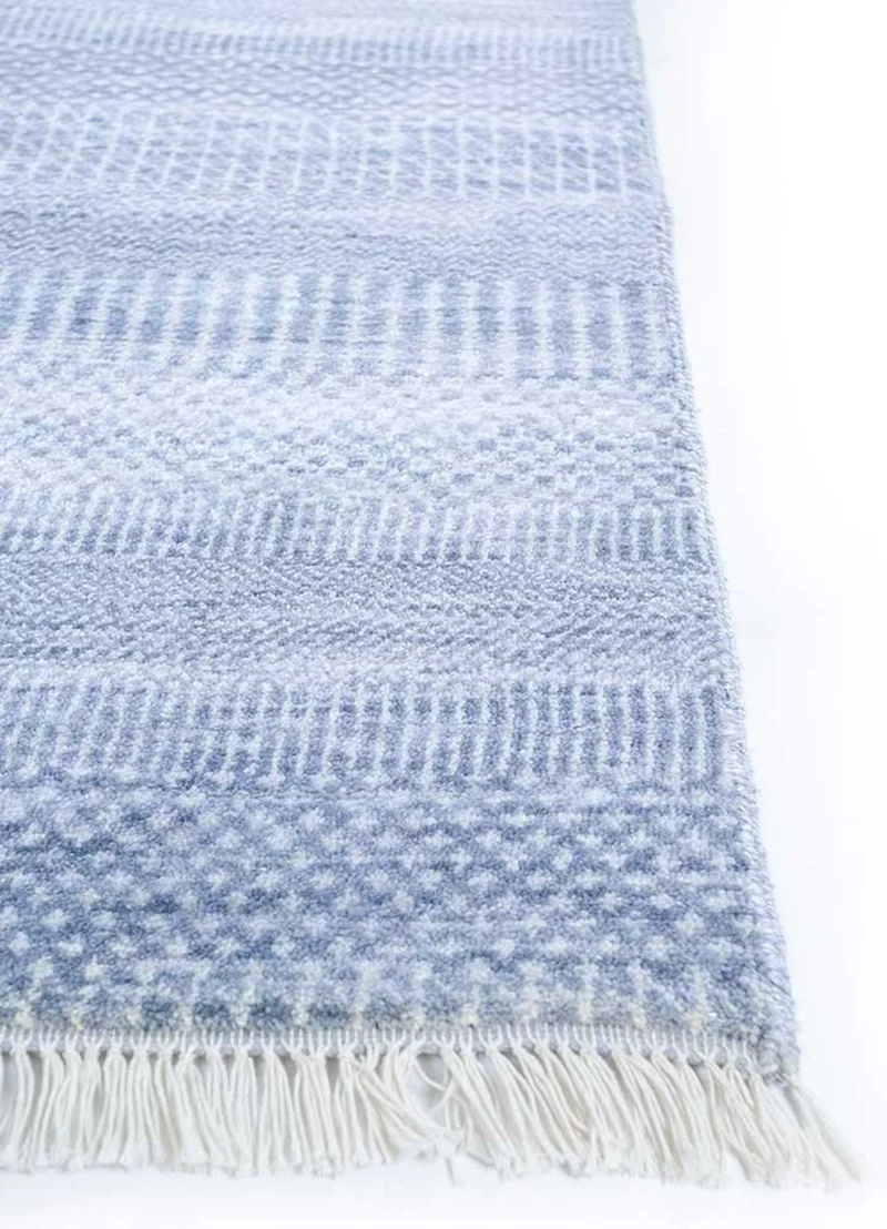 Wollteppich - 270 x 360 cm - blau