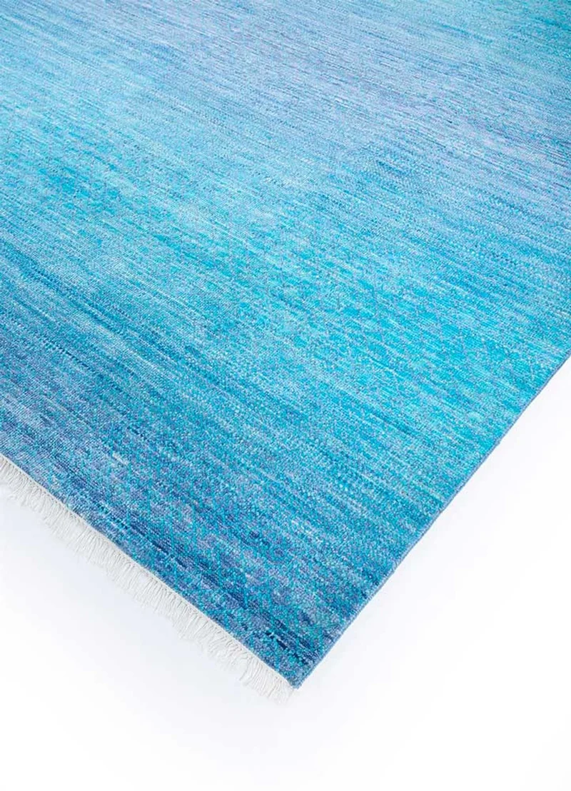 Wollteppich - 270 x 360 cm - blau