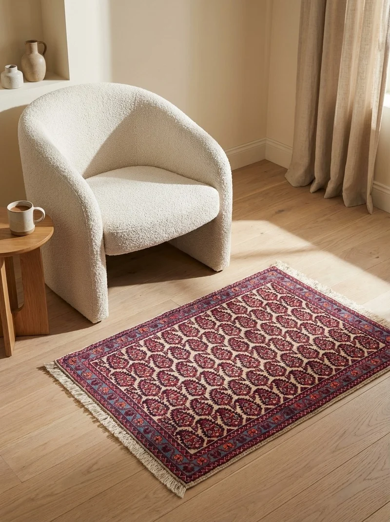 Farahan · Handgeknüpft – Beige, 81x62 cm