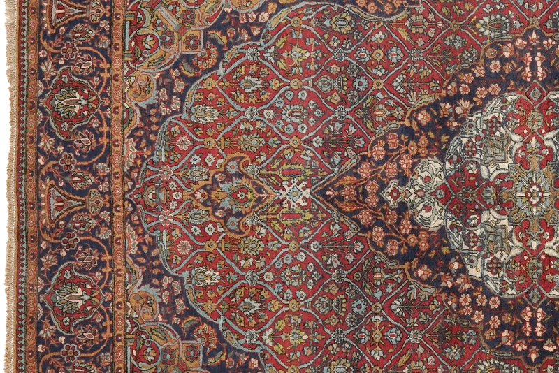 Kashan · Handgeknüpft – Rot, 195x127 cm
