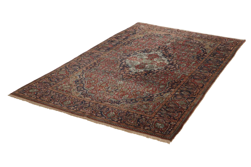 Kashan · Handgeknüpft – Rot, 195x127 cm
