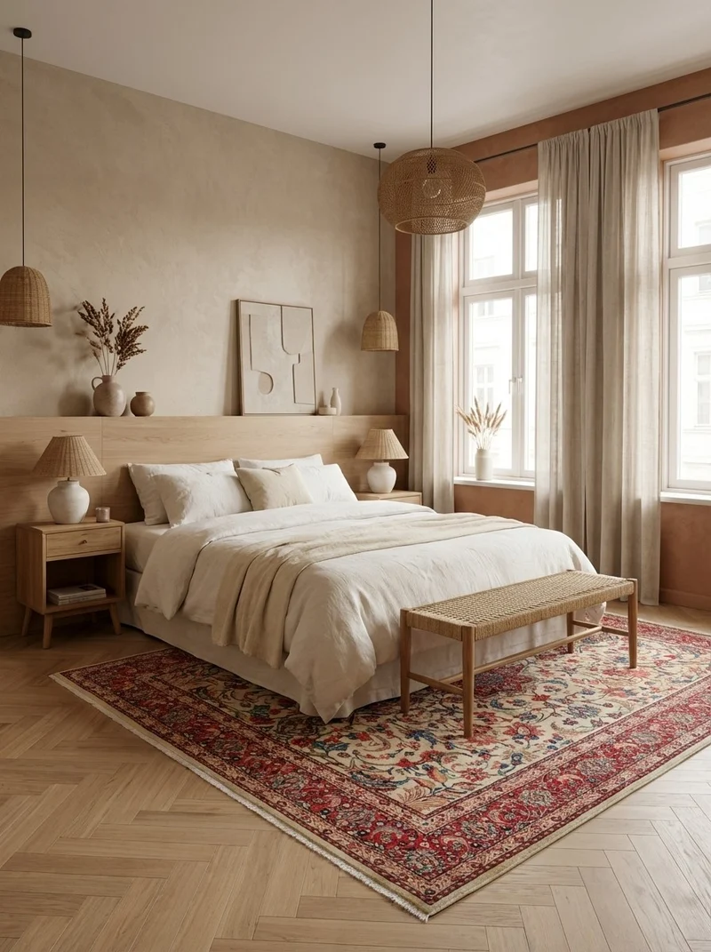 Sarough · Handgeknüpft – Beige, 323x208 cm