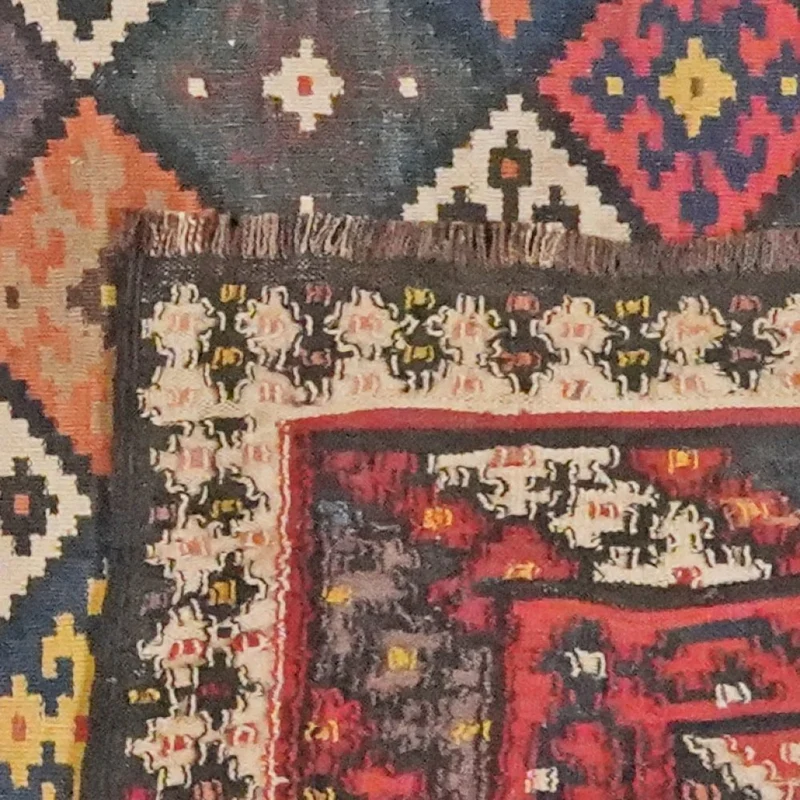 Kelim Afshar · Handgewebt – Schwarz, 309x155 cm