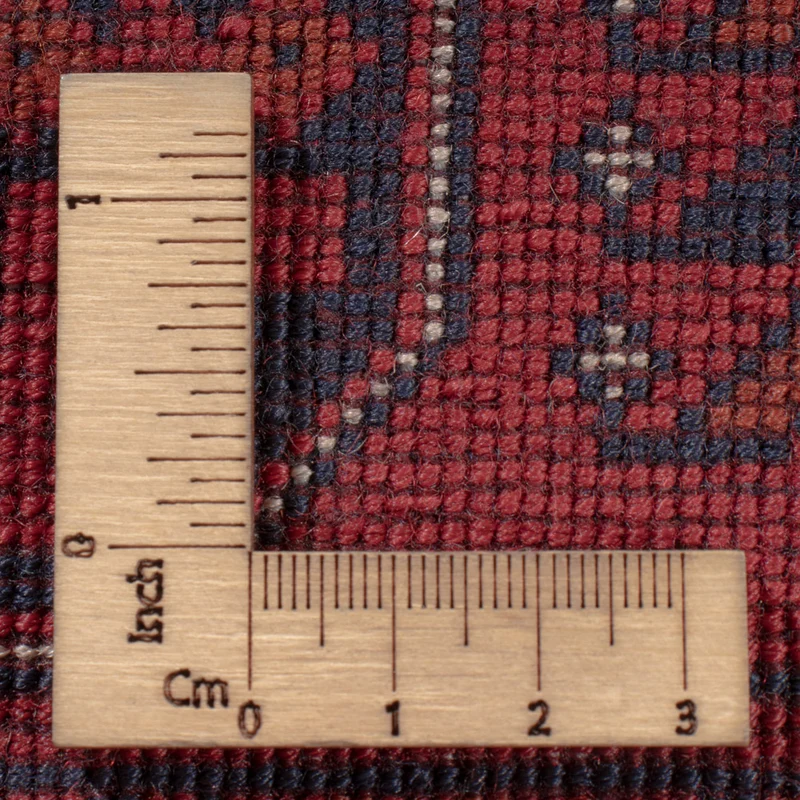 Afghan Teppich 201x290cm - Orientteppich - dunkelrot