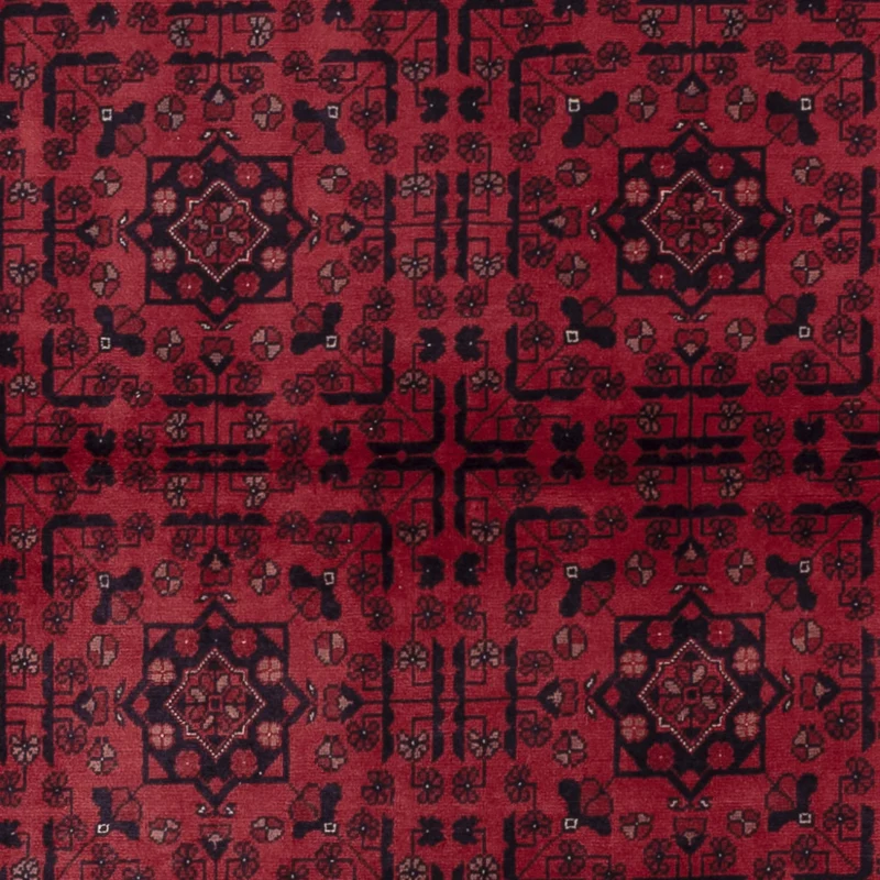 Afghan Teppich - Royal - 201 x 291 cm - dunkelrot