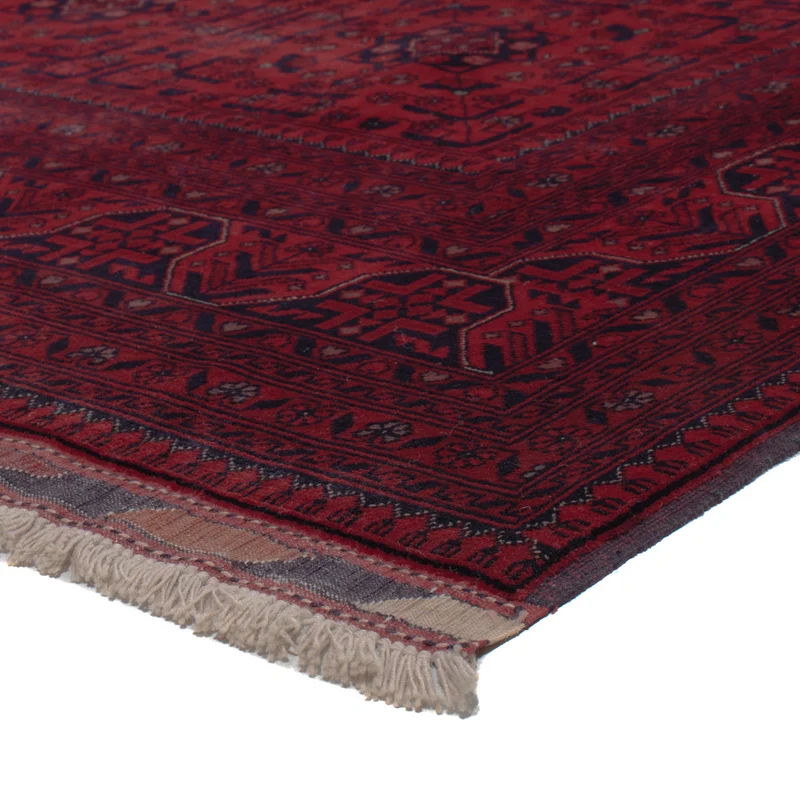 Afghan Teppich - Royal - 201 x 291 cm - dunkelrot