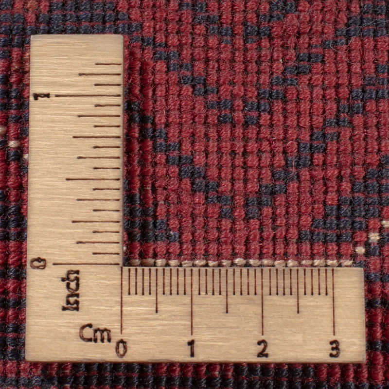 Afghan Teppich 200x293cm - Orientteppich - dunkelrot