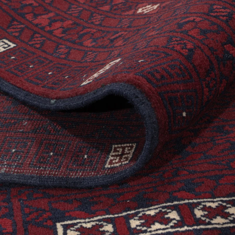 Afghan Teppich 161x249cm - Orientteppich - dunkelrot