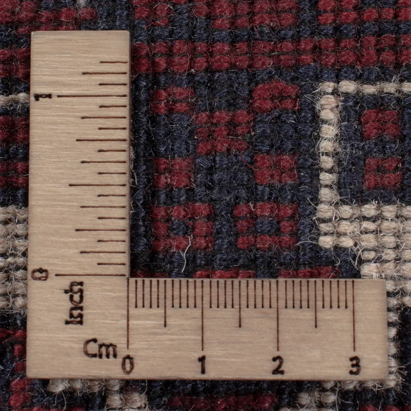 Afghan Teppich 161x249cm - Orientteppich - dunkelrot