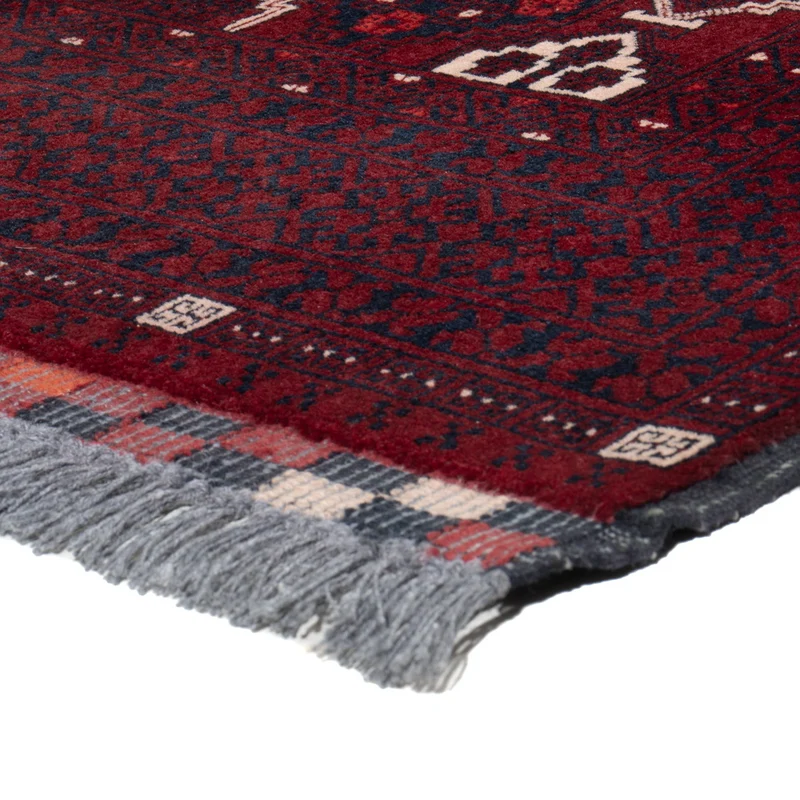 Afghan Teppich 167x245cm - Orientteppich - dunkelrot