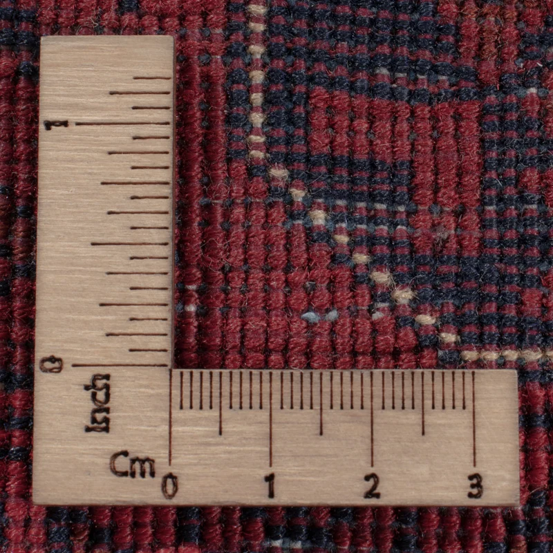 Afghan Teppich 161x203cm - Orientteppich - dunkelrot
