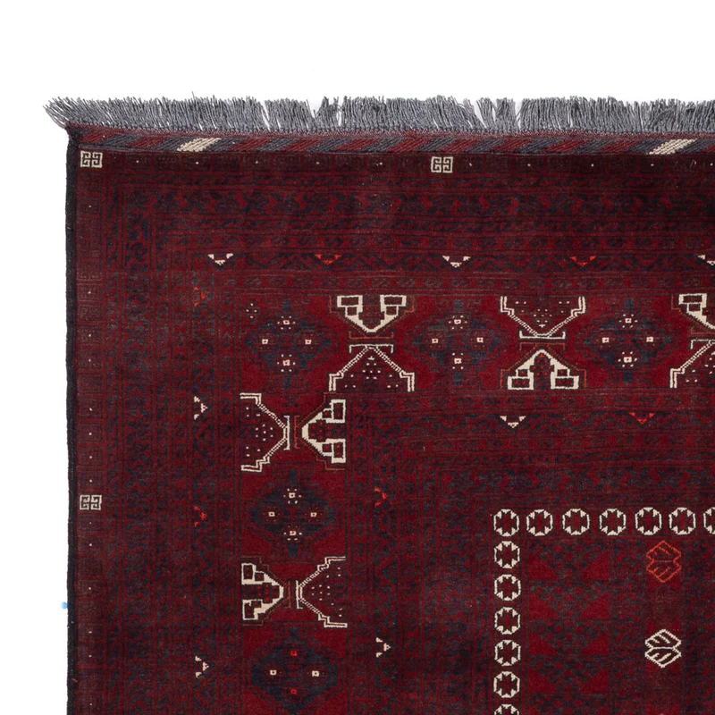 Afghan Teppich 157x250cm - Orientteppich - dunkelrot