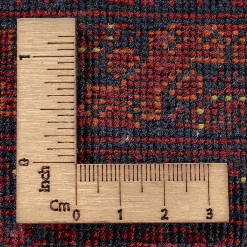 Afghan Teppich 206x295cm - Orientteppich - dunkelrot