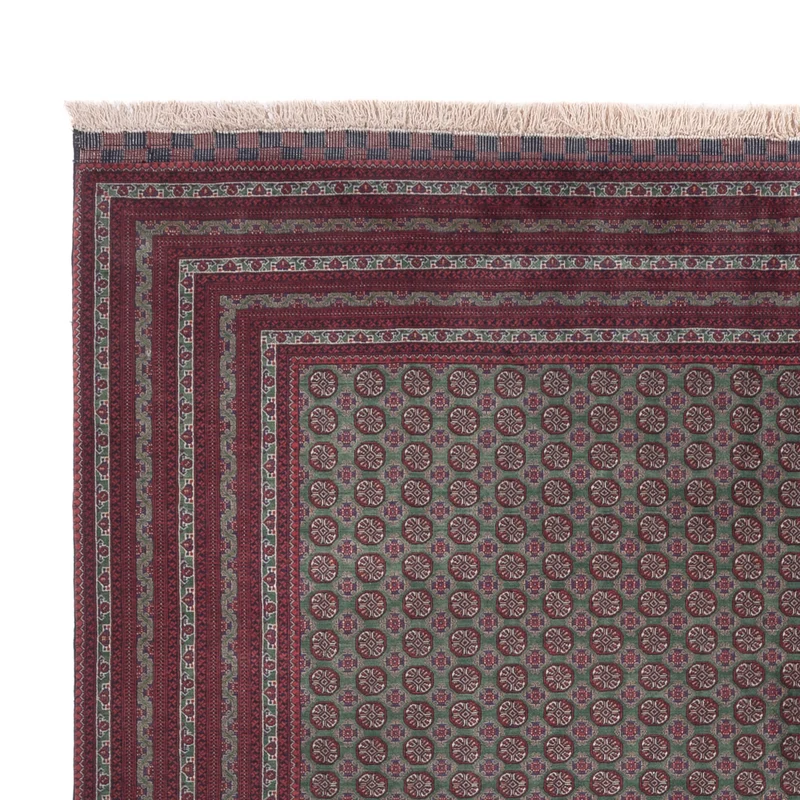 Afghan Teppich 199x300cm - Orientteppich - dunkelrot