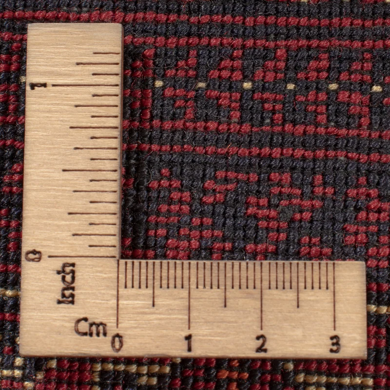Afghan Teppich 198x297cm - Orientteppich - dunkelrot