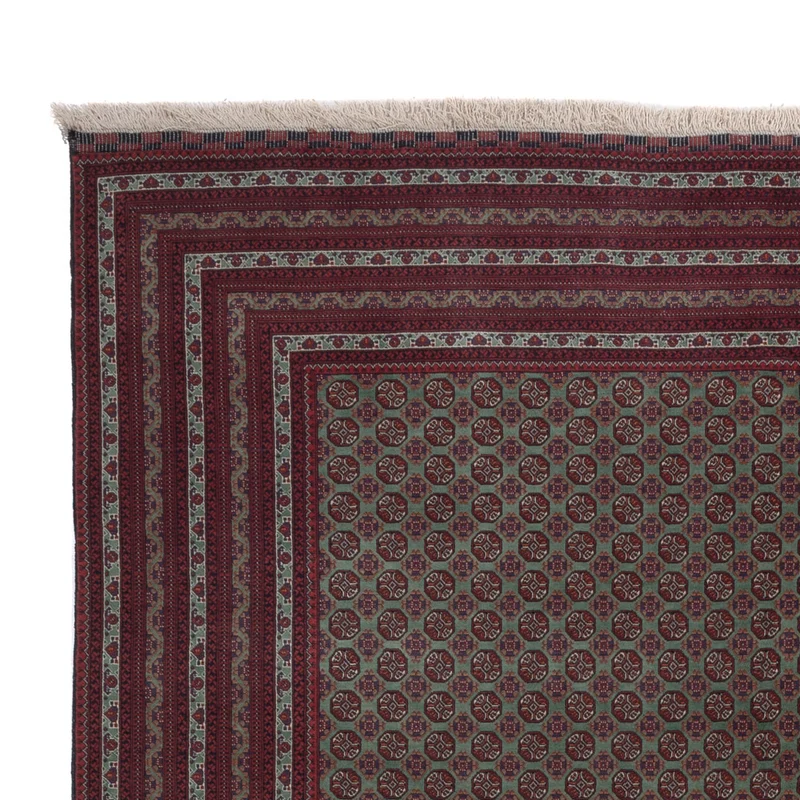 Afghan Teppich 201x291cm - Orientteppich - dunkelgrün