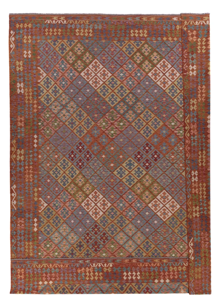 Kelim Maimene Teppich 360x507cm - mehrfarbig