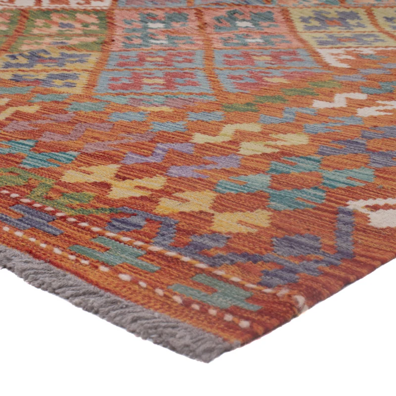 Kelim Maimene Teppich 360x507cm - mehrfarbig