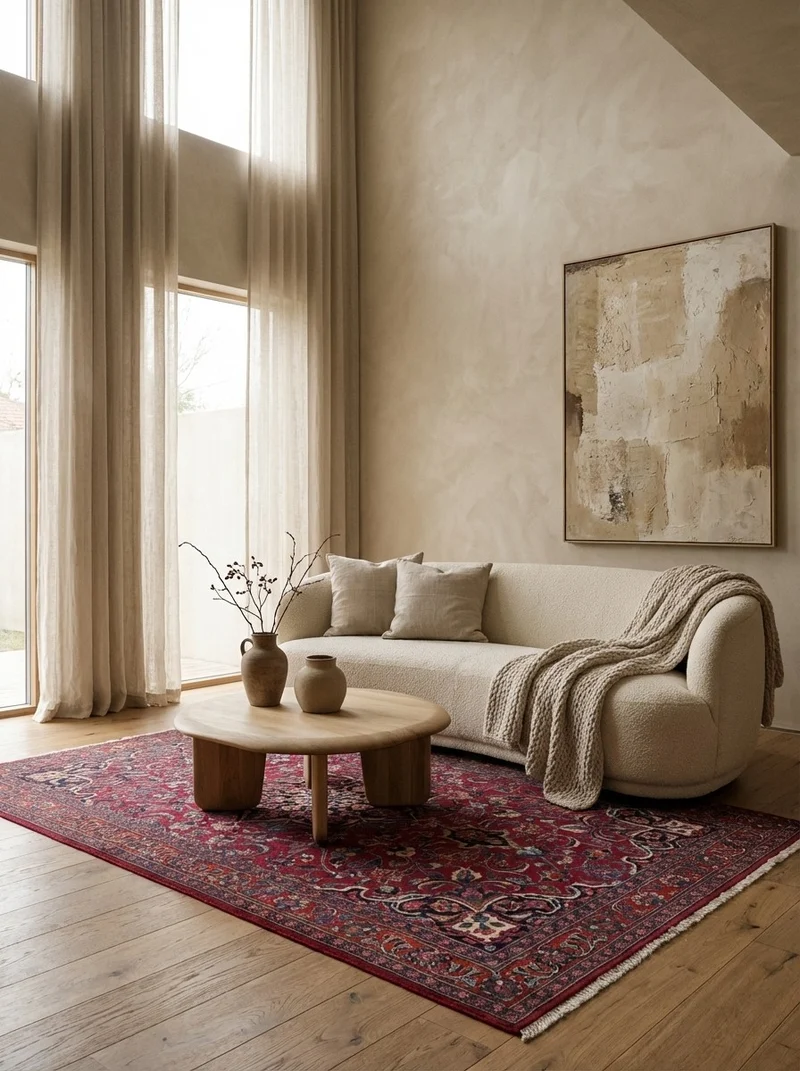 Mashad · Handgeknüpft – Rot, 235x146 cm